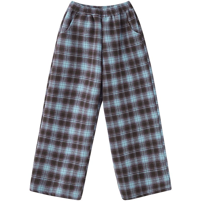 DEESHA Girls  Autumn/Winter Loose Fleece Wide-Leg Sweatpants 160