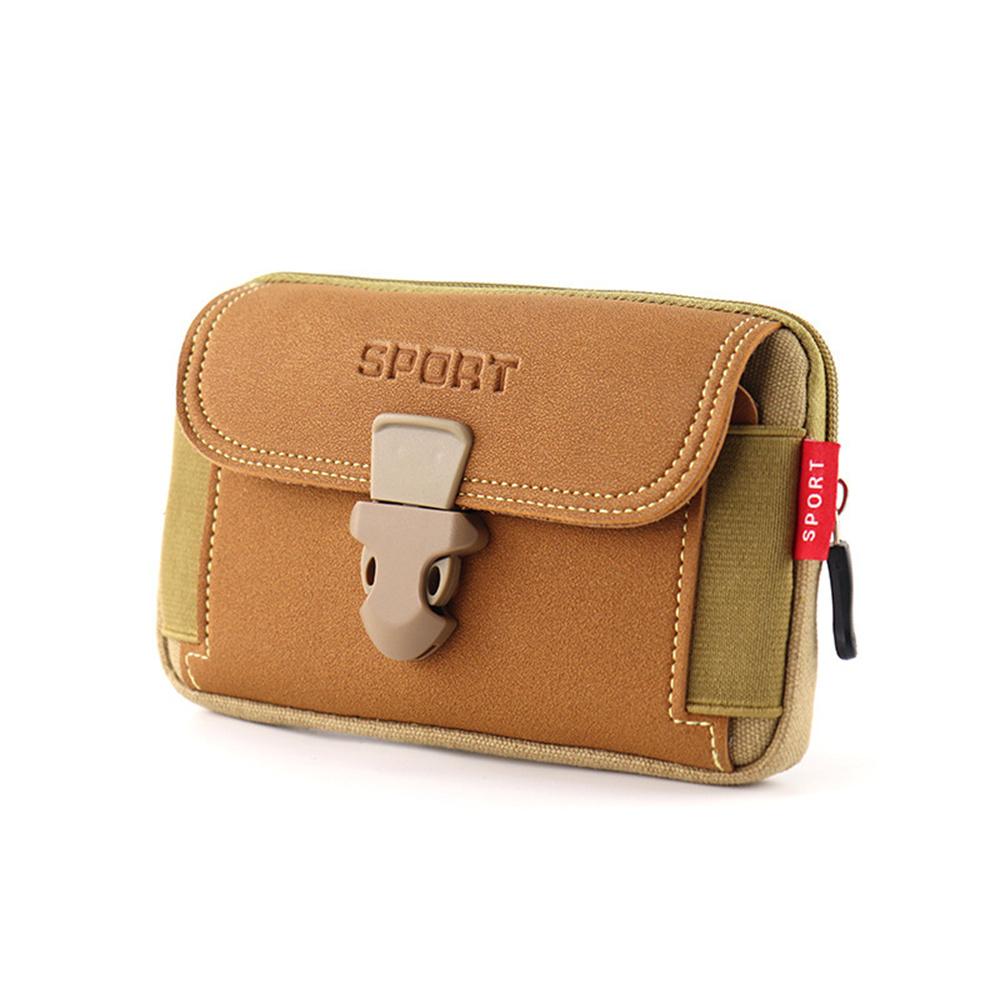 Waist Bag For Men Fanny Pack Double Layer Phone Pouch Bag Outdoor Travel Purse Belt Zipper Tactical Bag