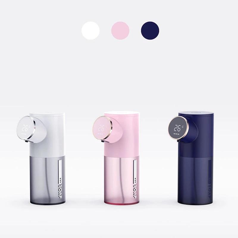 Foam Soap Dispenser Automatic USB Rechargeable 320ml Liquid Soap Dispensers Digital Display Foam Hand Sanitizer Machine For Home