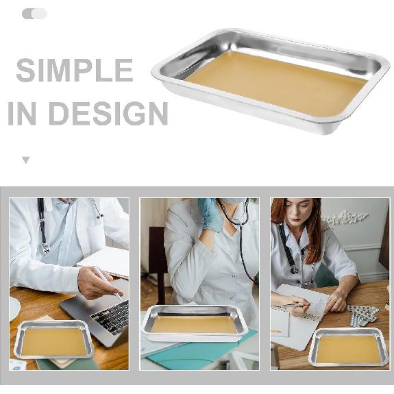 Hemoton Wax Dissection Tray,Stainless Steel Dissection Tray,Premium Anatomy Tray,Wax Dissecting Tray,Dissection Pan with Wax,Lab Dissecting Pan