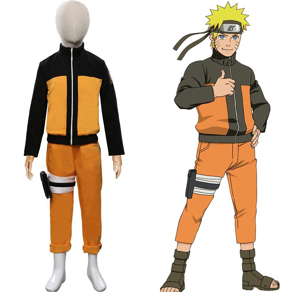 Uzumaki Naruto Cosplay Costume Kids Children Outfits Halloween Costumes Carnival