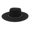 Suede Convex Top Hat Women's Autumn and Winter Versatile British Vintage French Felt Hat Panama Eaves