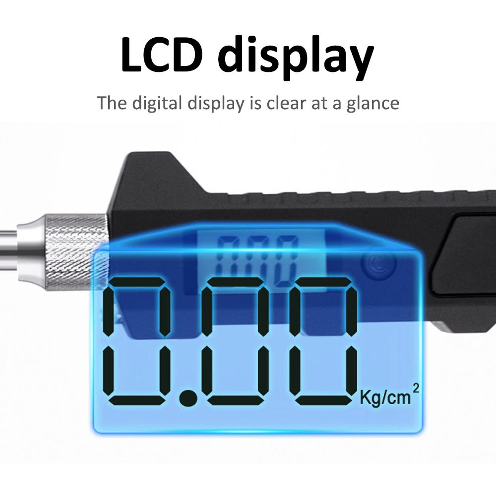 Digital Tire Pressure Gauge, 180 PSI High Precision Tyre Pressure Checker with Backlit LCD Display