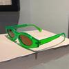 Oval Sunglasses  New Fashion Vintage Candy Color Beach Vacation Shades Women Retro Vintage Brand Outdoor Sun Glasses