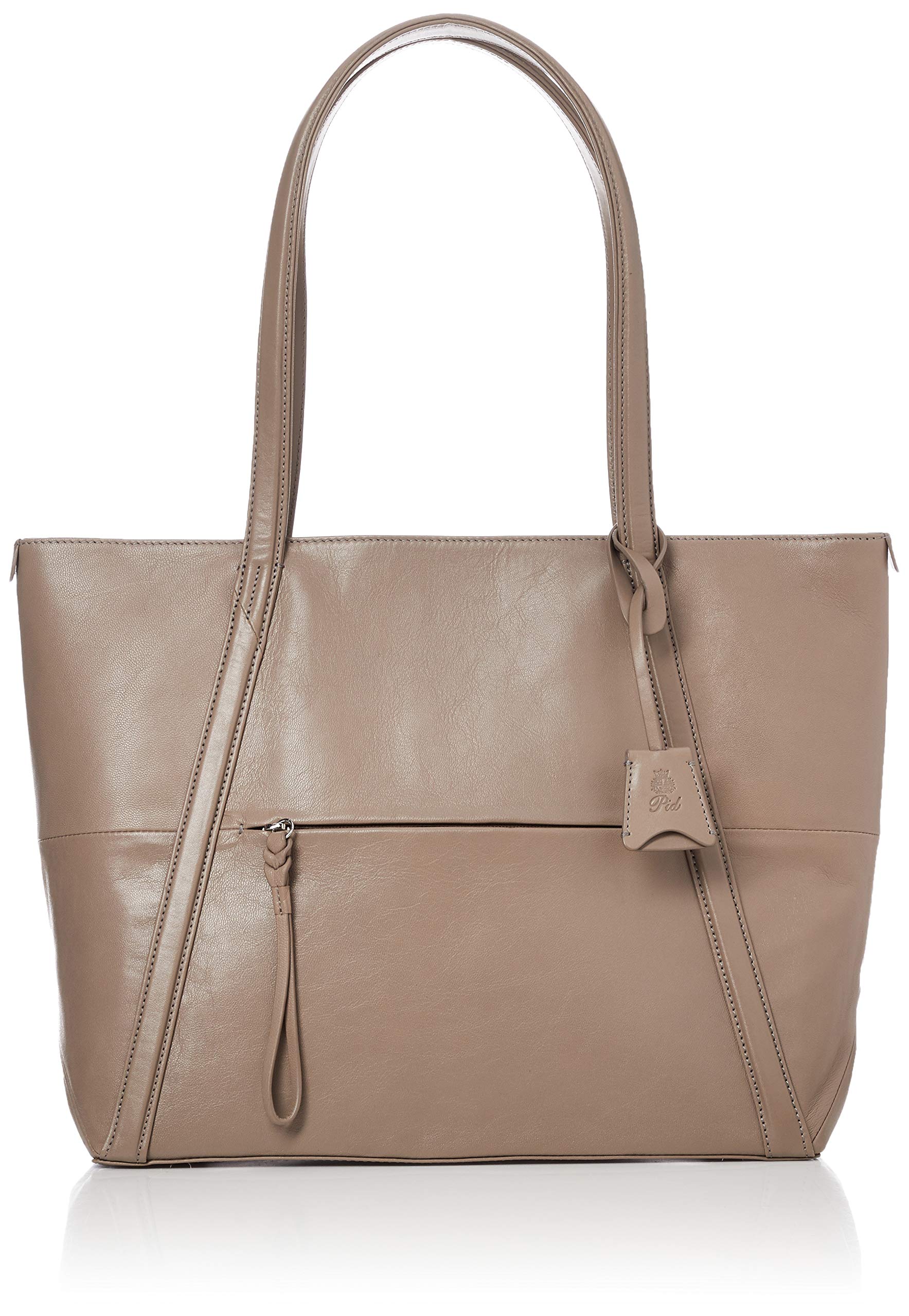 ПИД. Сумка-тоут из козьей кожи PAX101 Серая