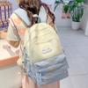 Schoolbag for Children Elementary School Students  Girls Striped Junior High School Students Small Backpack