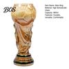 Transparent Beer Mug Trophy Glass, 480ml Football Cup, Champion Shaped Borosilicate Glass Soccer Party Gift for Lovers