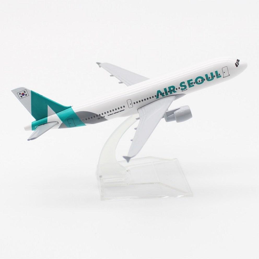 

JJC 1:400 Die-cast Air Seoul A320 Model Aircraft, 16cm Collectible Display