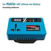 For Makita DeWaltt Milwaukee 18V Lithium Battery Power Supply Inverter DC 18V AC 220V USB TYPE-C Outdoor Camping Battery Adapter