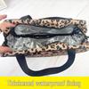 Leopard Print Large Capacity Toiletry Bag for Women & Men – Portable Travel Shower Bag & Bath Caddy