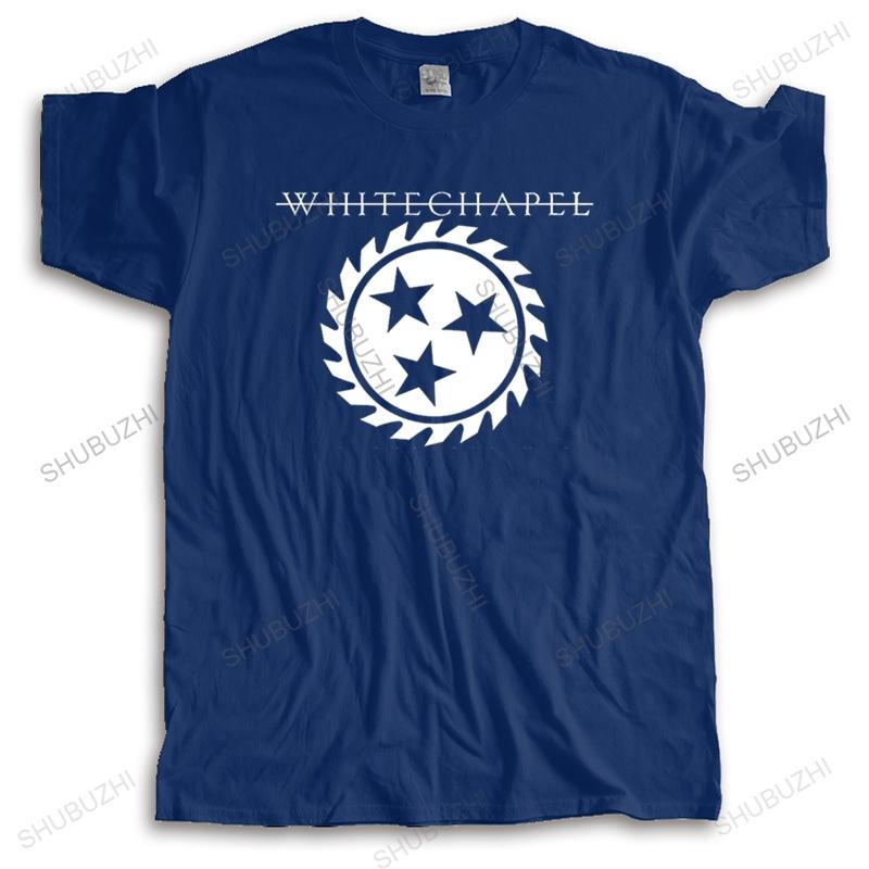 

Fashion New Whitechapel Deathcore Rock Band Logo Mens Black TShirt Size S To 2XL Cotton Short Brand Clothing euro size S
