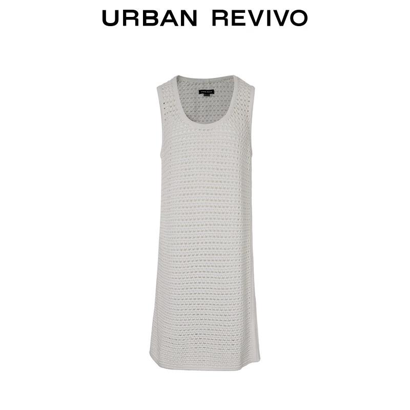 UR Women's Bohemian Textured Cutout Knit Mini Dress