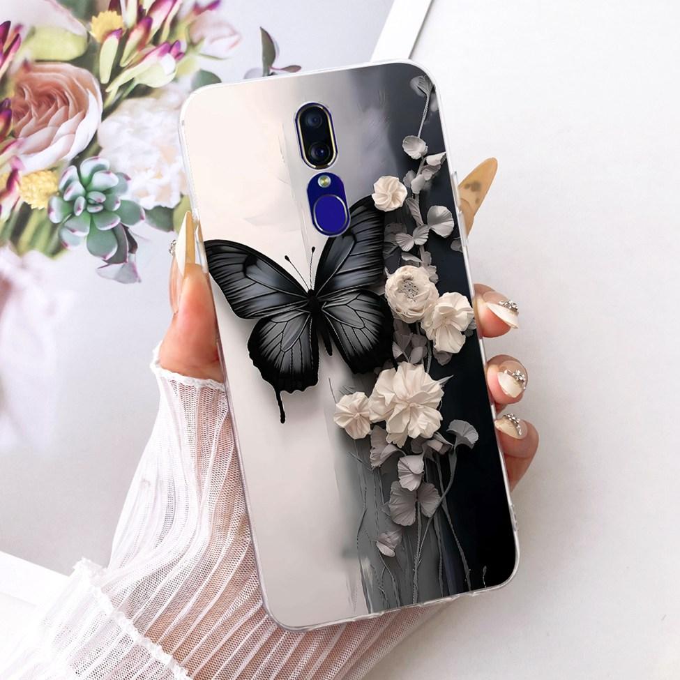 For Oppo F11 Case Cover Luxury Butterfly Love Fashion Flowers Cool Painted Phone Casing For Oppo CPH1913 CPH1911