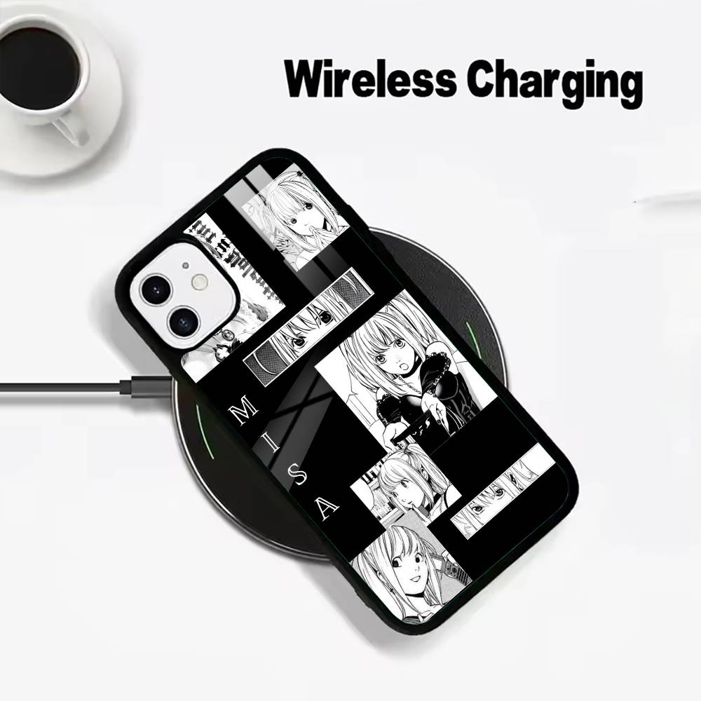 

M-Misa- Death Note Phone Case For IPhone17 16 15 14 13 12 11 Pro Max 16/15/14Plus Wireless Charger Cover Funda iPhone13Pro