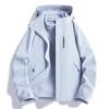 Giacca da sci 3-in-1 Unisex: Antivento, Impermeabile, Cappuccio Staccabile, Foderato in Pile per Sport all'Aperto e Arrampicata