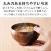 &NE Kuri-nuki Bowl Shishu Misoshiru Bowl Hare to Ke Red, Made in Japan, NKR-384-RD, 6 pieces, 11.5cm x 7cm