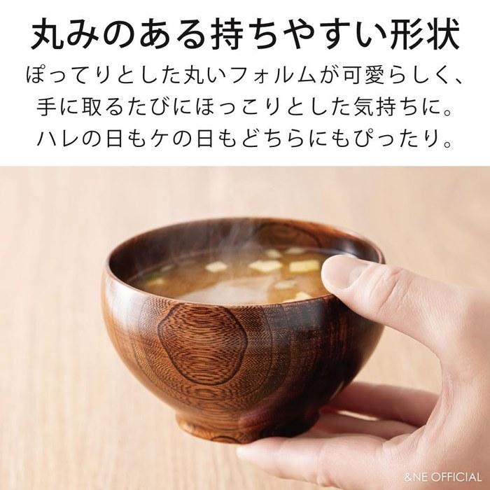 &NE Kuri-nuki Bowl Shishu Misoshiru Bowl Hare to Ke Red, Made in Japan, NKR-384-RD, 6 pieces, 11.5cm x 7cm