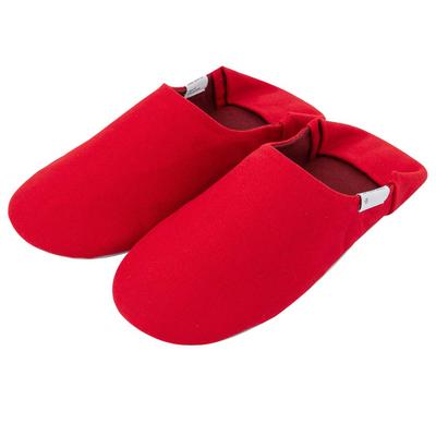 Babouche Canvas Medium Cardinal Red HOME Shoes, (23-25cm), [ABE SHOES]