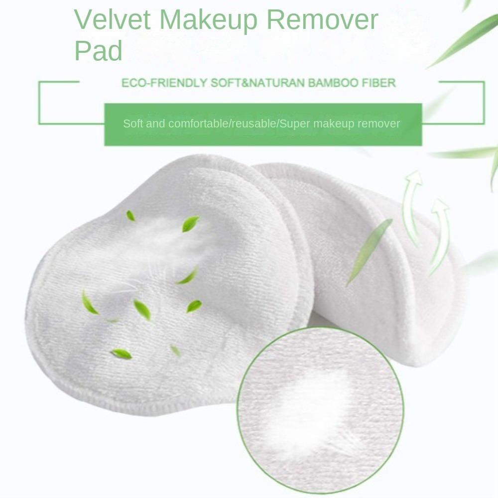 12 Stück/Packung Runde Make-up-Entferner-Pads Waschbare Make-up-Entfernungstücher Beauty-Tool
