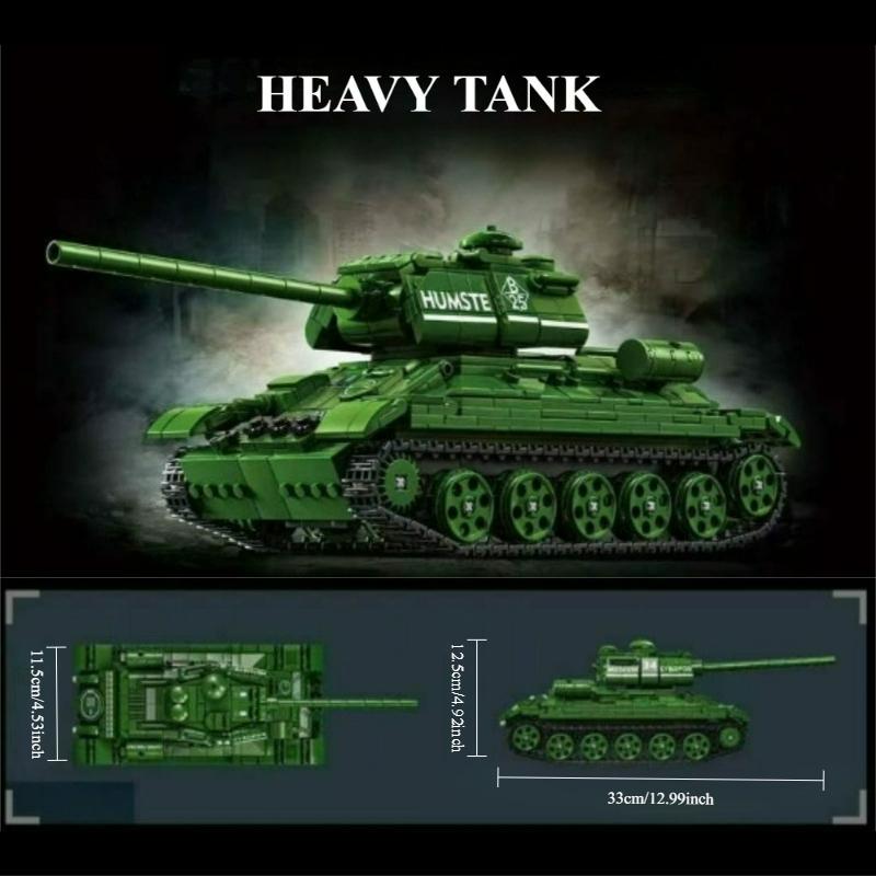 Bausteine Geschenk: Militärische Zweiter Weltkrieg Panzer Serie Einschließlich C1 Schützenpanzer, Elefant Panzerzerstörer, Tiger Schwerer Panzer