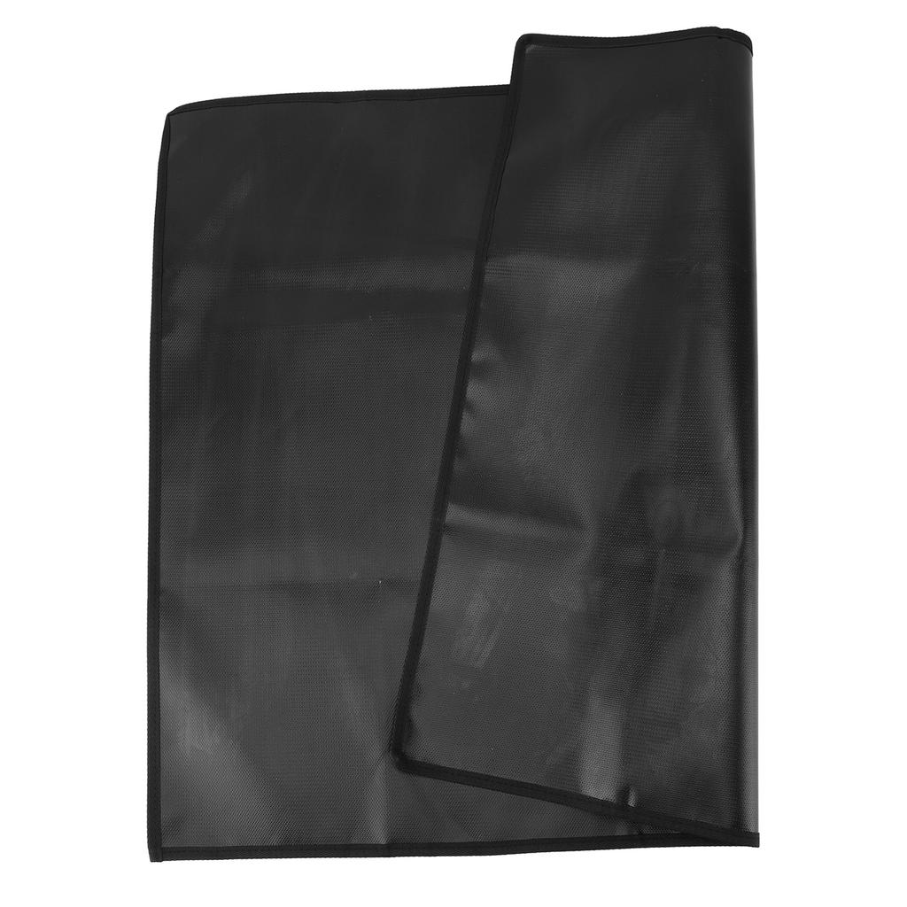 Under Grill Mat Double Sided Rectangular Silicone Fireproof Grill Pad for Fireplace Fire Pit for