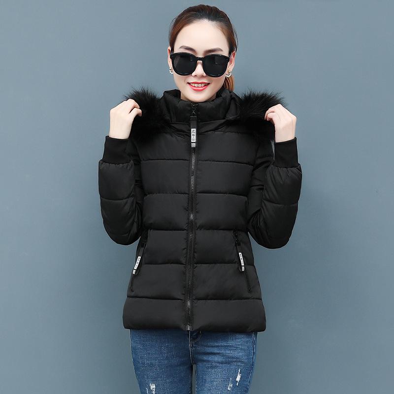 Women's Winter Coat Casual Thicken Warm Hooded Padded Jackets Female Solid Colorful Styled Outwear Snow Jacket