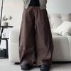 Men's Oversized Baggy Wide Leg Jeans High Waist Black Denim Pants Streetwear Trousers