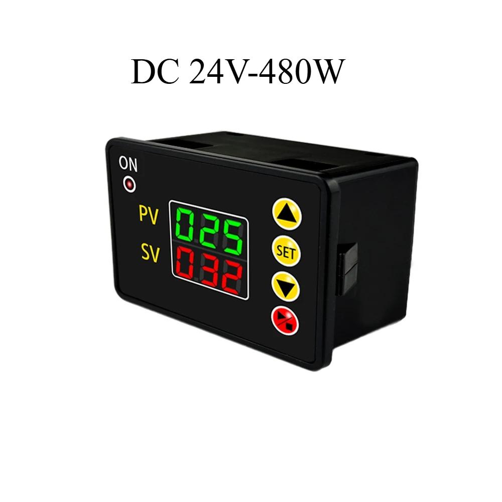 

T2310 Digital Time Delay Switch AC 110V-220V DC 12V/24V Countdown type time control relay 0-999s/min/hour Open Timer Control DC 24V-480W
