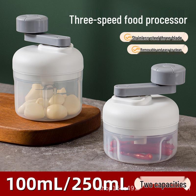 

Hand-Cranked Multi-Speed Garlic Mincer & Masher Manual Garlic Press зелений