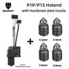 Für Bambu Lab X1C P1P P1S Kompletter Hotend-Druckkopf mit Lüfter Thermistor Keramikheizung 0,4mm Gehärtete Stahl-Düse Für Bambulab