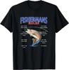 Fisherman's Rules Funny Fishing Tee Novelty Anglers Gift T-S Size L & XL T-Shirt