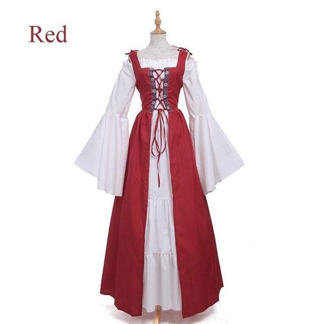 Women's Medieval Punk Princess Costume Victorian Robe Dress for Palace Carnival Party Disguise Halloween Cosplay Female 2026