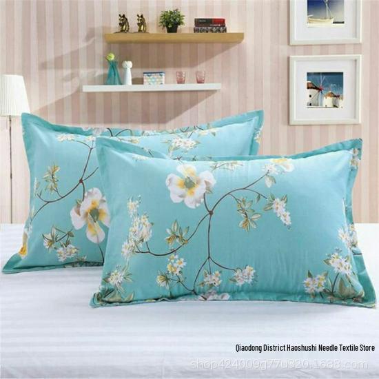 Skin-Friendly Breathable Brushed Pillowcase, Thickened 48x78 cm Cover for Adult Pillow Core