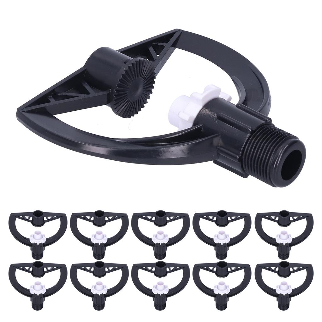 10Pcs Rotating Sprinkler G3/4 Male Thread Garden Lawn Sprayer Nozzle Greenhouse Supplies