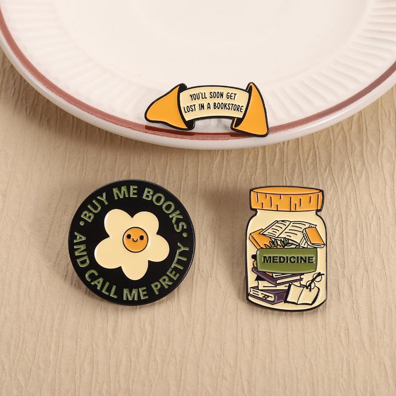 Kup Mi Knihy Zavolej Mi Krásná Smaltované Špendlíky Ztracen V Knihkupectví Čtení Je Lék Brož Klopový Odznak Šperk Dárek Pro Čtenářské Přátele