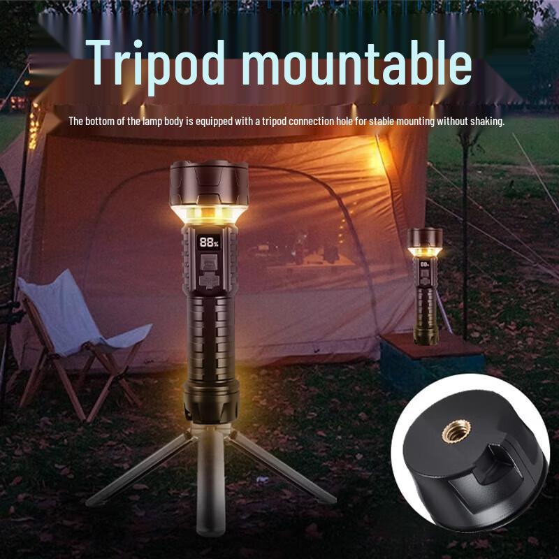 Rechargeable Digital Display Mini LED Flashlight