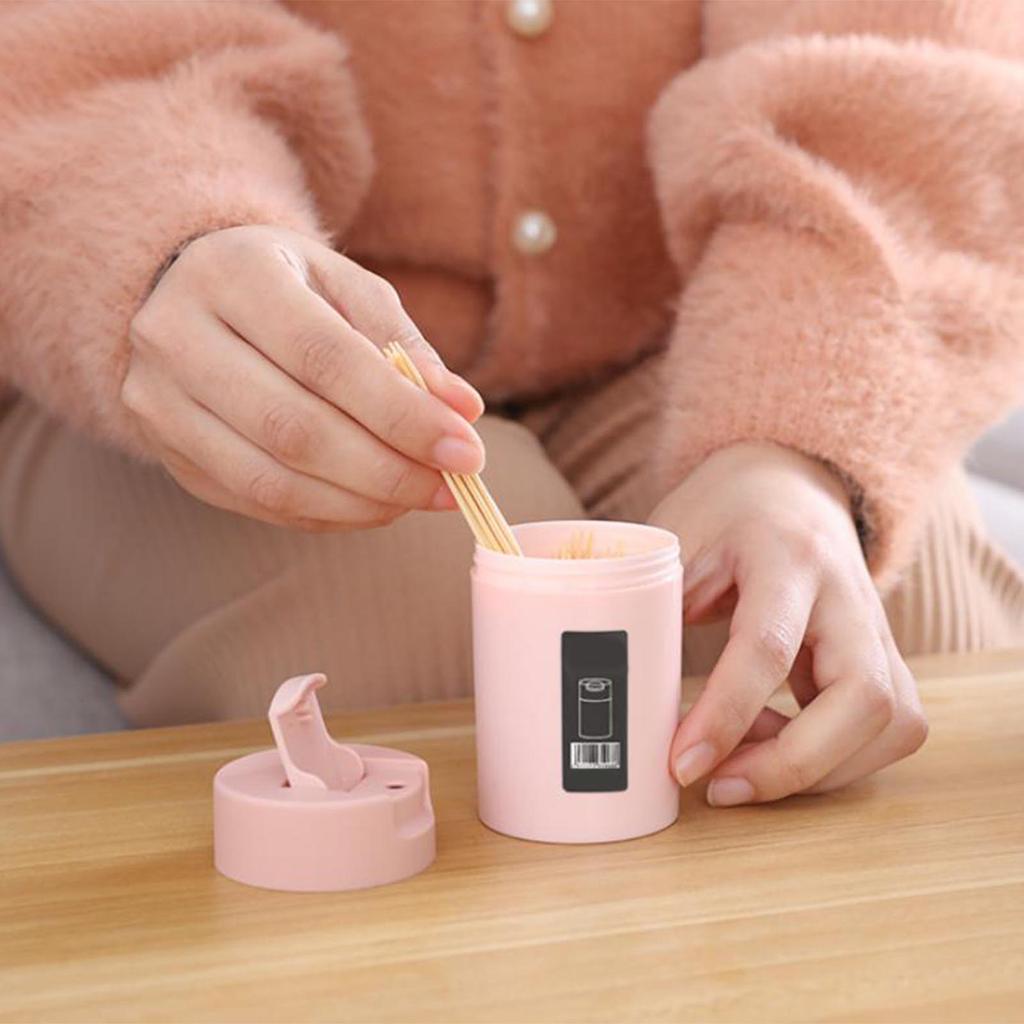 Toothpick Holder Multipurpose Large Space Portable Toothpick Dispenser with Lid for Home Travel Restaurant Picnic