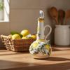 Dispensador de Azeite Estilo Europeu Garrafa de Vinagre de Cerâmica Lata de Vinagre Pote de Óleo Salada