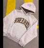 Men Women Leopard Patch Letter Hoodie Oversized Streetwear Pullover Hooded Sweatshirt