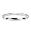 Lala Christie Platinum Round Top Wedding Size Ring, PT900, Design, Ring, 17, lr106-0001-pt-17