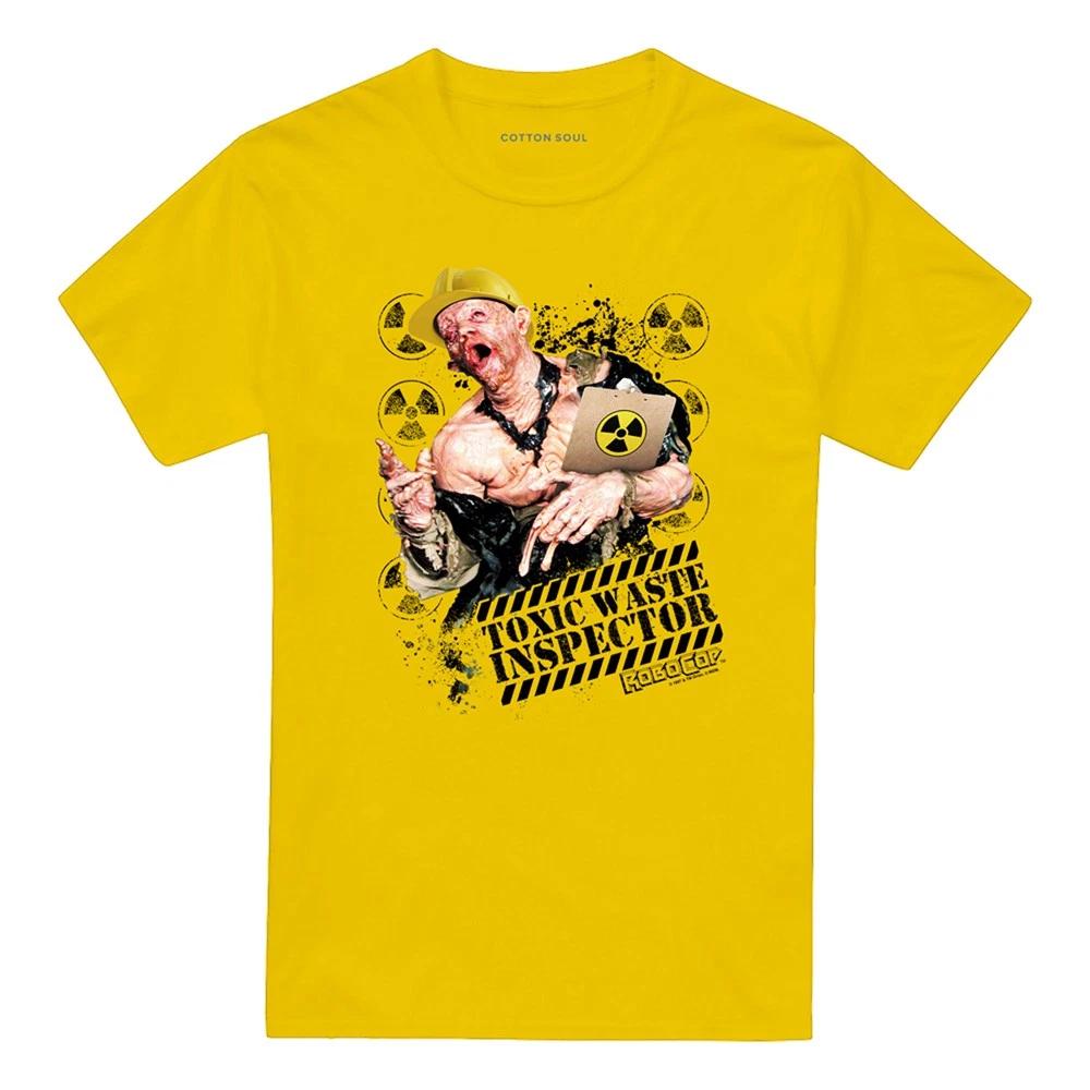 Robocop Toxic Waste Inspector 100% Cotton T-shirt Mens Tees Top S-3XL, Yellow S