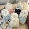 Middle School Student Schoolbag Large Capacity Backpack Nylon Computer Bag Outdoor Travel Commuter Backpack