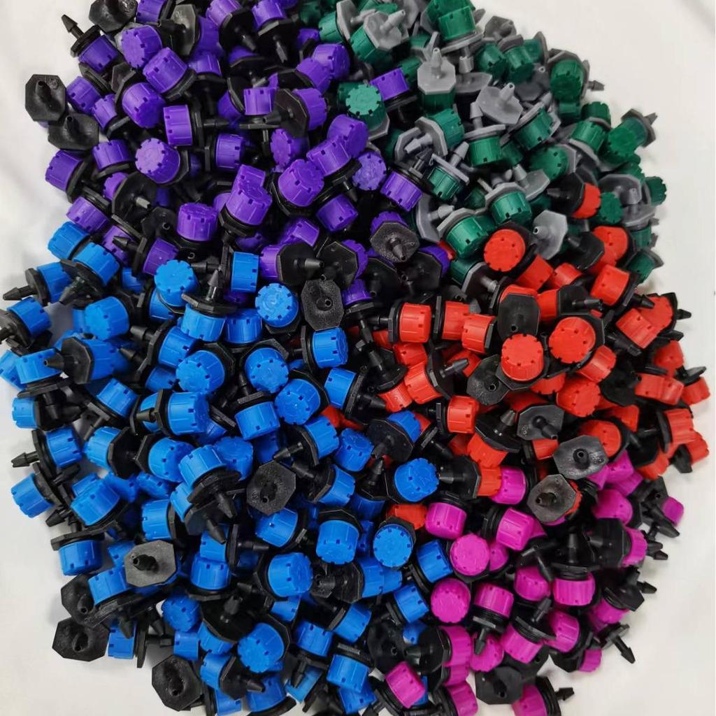 Ośmiootworowa Czerwony Kapturek Regulowana Głowica Kroplująca Mikrozraszacz do Nawadniania