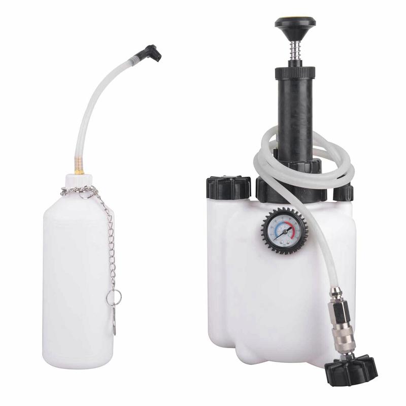 3L Car Brake Oil Pot Replacement Tool Manual Brake Oil Bleeder Fluid Replacement Tool Kit Fluid Oil Changer for Car Motorcycle