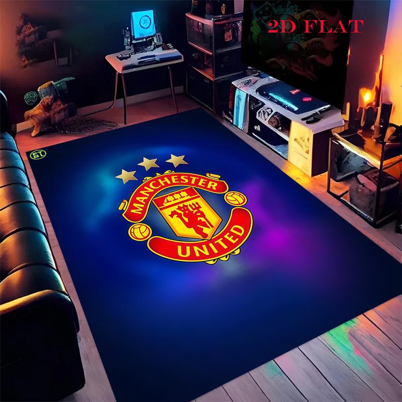 Man Utd Carpet Rug for Living Room Bedroom Home Sofa Decoration,Kids Play Nonslip Floor Mat