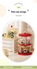 Rotating Cute Particle Display Case: Transparent PET Figurine Storage Rack