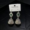 Indian Silver Birdcage Tassel Earrings - Ethnic Bohemian Wind Chime Style for Women 