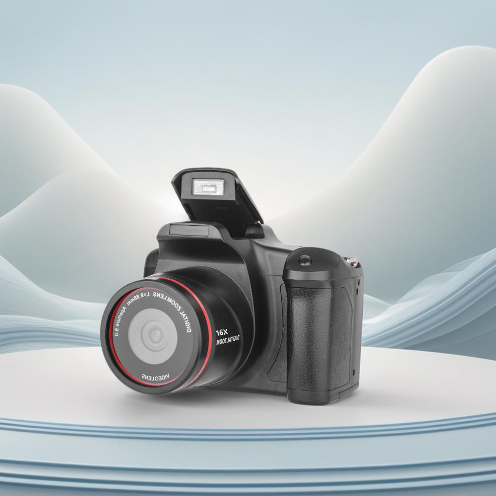 1080P 16MP Digital Camera 16X Zoom Vlogging Camera with 2.4 Inch LCD Screen Video Recorder for Photography and Video