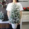Creative White Basin Small Christmas Tree Simulation Tree Diy Home Small Potted Christmas Gift Desktop Mini Ornament Decoration