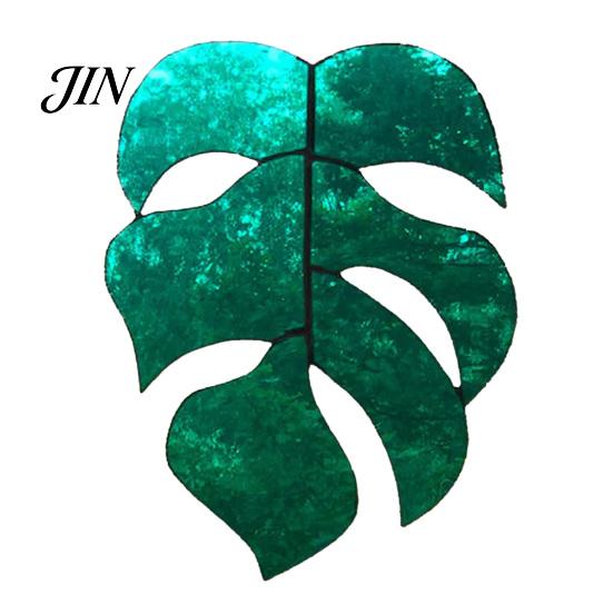 Lightweight Outdoor Decor Acrylic Leaf Hanging Pendant, Waterproof Sunproof Window Hanging, Decorative Four-leaf Clover Pendant Ornament with Colorful